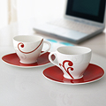 Aqua Red Coffee Set(S)03