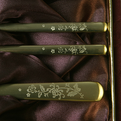 Gookhwamoon Titanium Spoon & Chopsticks Set(L2)